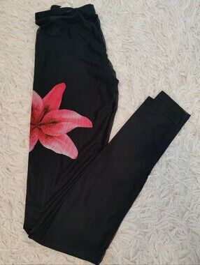 Charming Bunny Black Sheer Beach Cover Up Leggings Pants